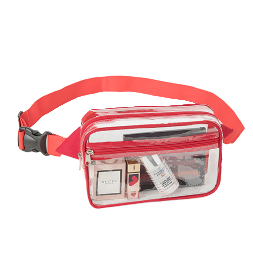 Waist Bag Stadium Approved Clear PVC Transparent Fanny Pack